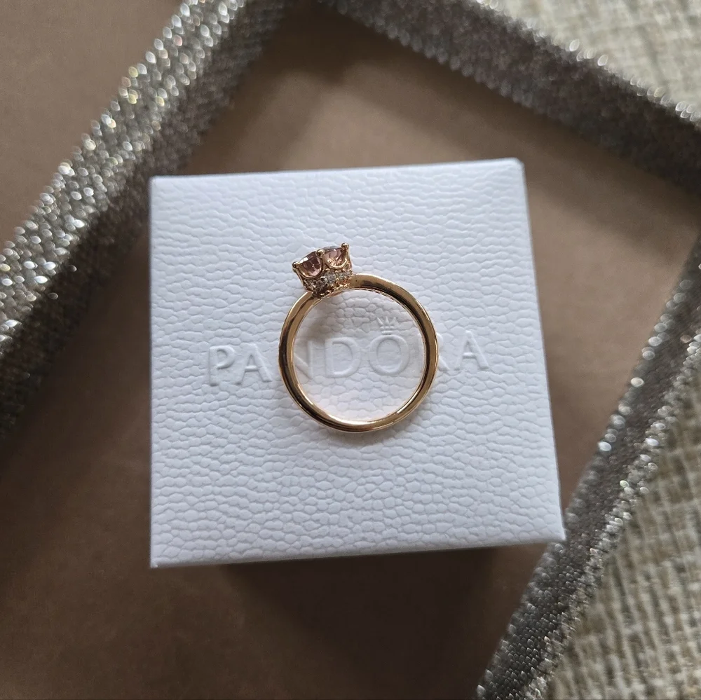 Pandora Sparkling Crown Solitare Ring - Picture 3 of 13